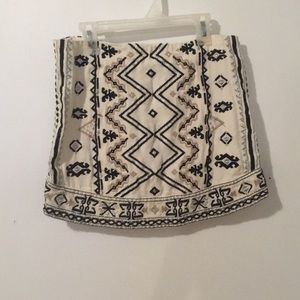 ecote white embroidered skirt